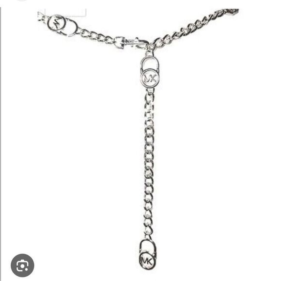 Michael kors mk circle curb chain belt/necklace/strap L/XL NWT - Picture 1 of 3